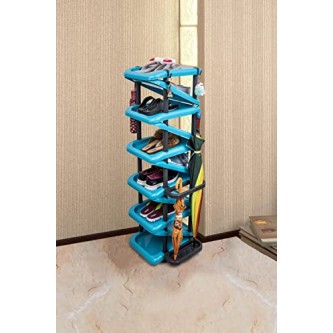 Airtree 4/5/6 Tier Shoe Rack Stackable Shoe Storage Organizer for Bedroom Entryway Adjustable Shoe Rack (Multi Color, Plastic) (5 Tier) Airtree 4/5/6 Tier Shoe Rack Stackable Shoe Storage Organizer for Bedroom Entryway Adjustable Shoe Rack (Multi Color, Plastic) (5 Tier)