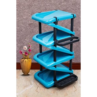 Airtree 4/5/6 Tier Shoe Rack Stackable Shoe Storage Organizer for Bedroom Entryway Adjustable Shoe Rack (Multi Color, Plastic) (5 Tier) Airtree 4/5/6 Tier Shoe Rack Stackable Shoe Storage Organizer for Bedroom Entryway Adjustable Shoe Rack (Multi Color, Plastic) (5 Tier)