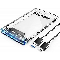 Sounce 2.5" SATA SSD Enclosure Transparent Case