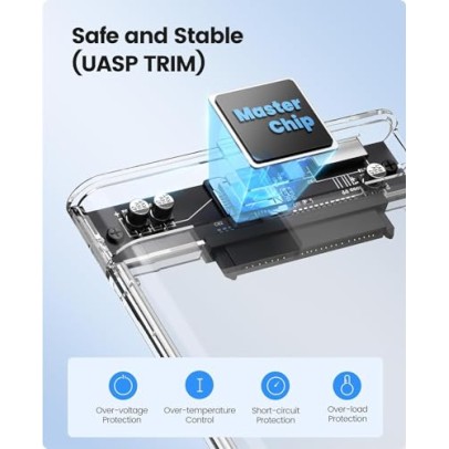 Sounce 2.5" SATA SSD Enclosure Transparent Case Sounce 2.5" SATA SSD Enclosure Transparent Case