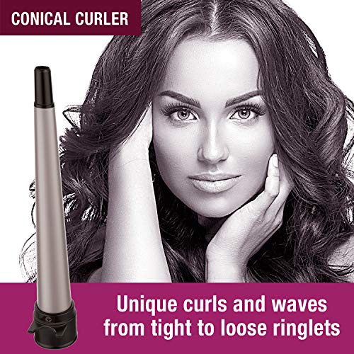 Havells 5-in-1 Multi Styling Kit Straightener, Curler, Crimper, Conical Curler and Volume Brush for Multiple Hair Styles Silver Black HC4045 Havells 5-in-1 Multi Styling Kit Straightener, Curler, Crimper, Conical Curler and Volume Brush for Multiple Hair Styles Silver Black HC4045