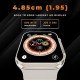 GIZMORE GizFit Vogue Bluetooth Calling Smartwatch 1.95 Inch HD Display 600 NITS Smartwatch Gray