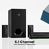 GOVO GOSURROUND 950 280W Soundbar, 5.1 Channel Home Theatre with 6.5" subwoofer (Platinum Black)