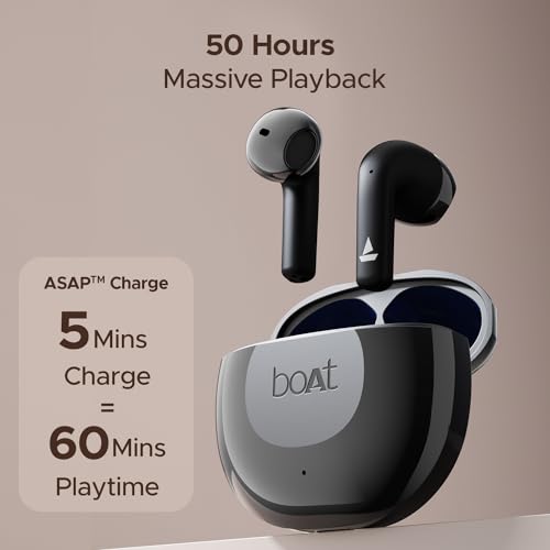 boAt Newly Launched Airdopes 125 TWS Earbuds with (Mystic Black) boAt Newly Launched Airdopes 125 TWS Earbuds with (Mystic Black)