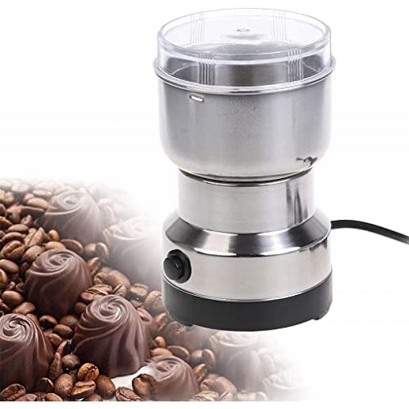 AIRTREE Stainless Steel Electric Portable Coffee Grinder Grinder for Spices Dry Foods Beens Nuts and Small Foods Powder Machine