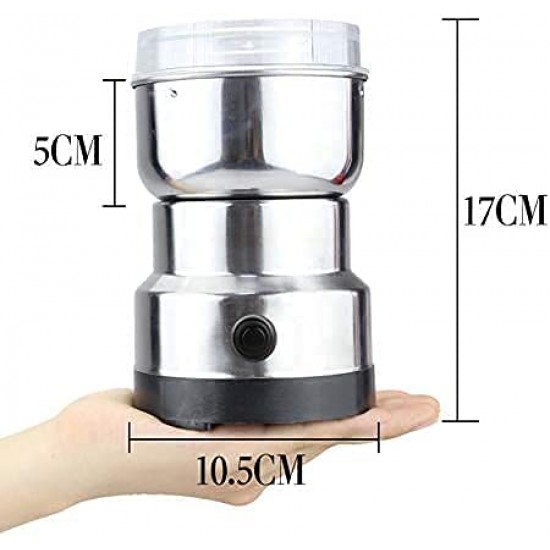 AIRTREE Stainless Steel Electric Portable Coffee Grinder Grinder for Spices Dry Foods Beens Nuts and Small Foods Powder Machine