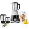 Longway Super Dlx 750 Watt Juicer Mixer Grinder with 4 Jars for Grinding, Mixing, Juicing Black  Gray, 4 Jars