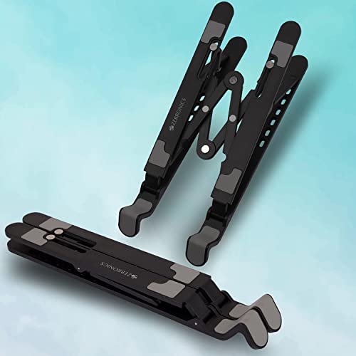 Zebronics-NS1500 Laptop Stand Featuring Foldable Design, Anti-Slip Silicone Rubber Pads, Supports Maximum of 5kgs Weight Tabletop Zebronics-NS1500 Laptop Stand Featuring Foldable Design, Anti-Slip Silicone Rubber Pads, Supports Maximum of 5kgs Weight Tabletop