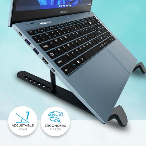 Zebronics-NS1500 Laptop Stand Featuring Foldable Design, Anti-Slip Silicone Rubber Pads, Supports Maximum of 5kgs Weight Tabletop Zebronics-NS1500 Laptop Stand Featuring Foldable Design, Anti-Slip Silicone Rubber Pads, Supports Maximum of 5kgs Weight Tabletop