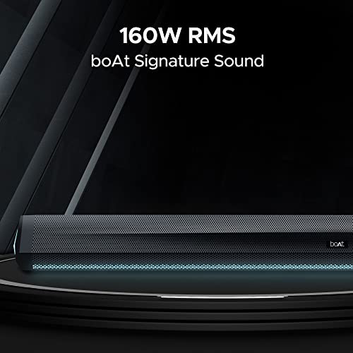 boAt Aavante Bar Stark Bluetooth Soundbar with 160W RMS Signature Sound, 2.1 Channel w/Wireless (Premium Black) boAt Aavante Bar Stark Bluetooth Soundbar with 160W RMS Signature Sound, 2.1 Channel w/Wireless (Premium Black)