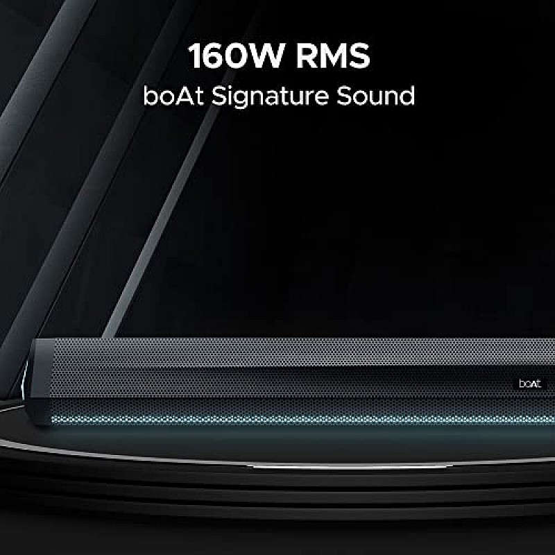 boAt Aavante Bar Stark Bluetooth Soundbar with 160W RMS Signature Sound, 2.1 Channel w/Wireless (Premium Black)