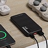 Airtree 10000mAh 22.5W Lithium-Polymer Power Bank Triple Output Fast Charging, Black, Type-C Cable Included