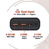 amazon basics 10000mAh 12W Lithium-Polymer Power Bank Dual Input, Dual Output Black