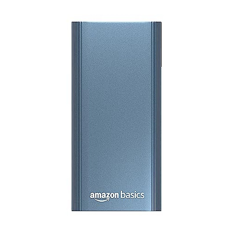 amazon basics 10000mAh 12W Lithium-Polymer Power Bank Dual Input, Dual Output Black