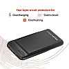 amazon basics 10000mAh 12W Lithium-Polymer Power Bank Dual Input, Dual Output Black