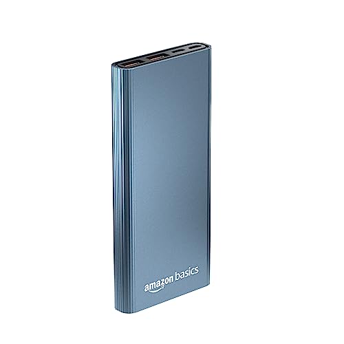 amazon basics 10000mAh 12W Lithium-Polymer Power Bank Dual Input, Dual Output Black amazon basics 10000mAh 12W Lithium-Polymer Power Bank Dual Input, Dual Output Black