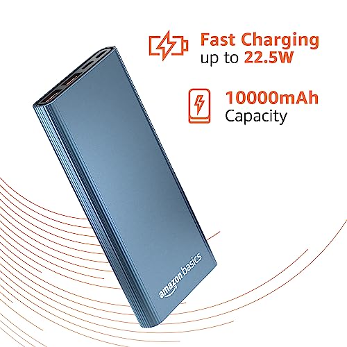 amazon basics 10000mAh 12W Lithium-Polymer Power Bank Dual Input, Dual Output Black amazon basics 10000mAh 12W Lithium-Polymer Power Bank Dual Input, Dual Output Black