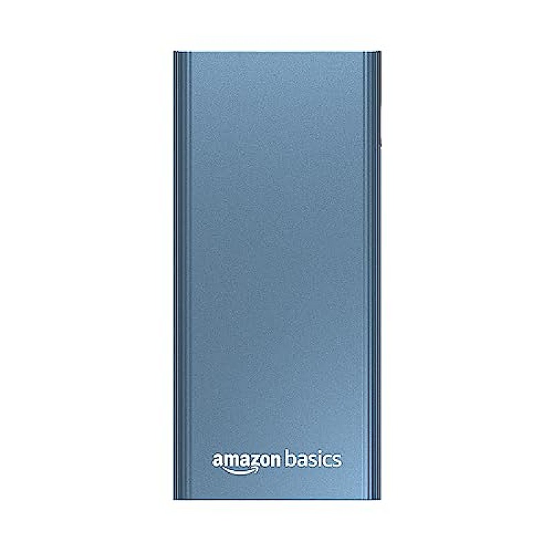 amazon basics 10000mAh 12W Lithium-Polymer Power Bank Dual Input, Dual Output Black