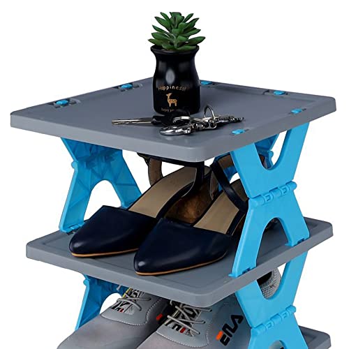 Airtree Plastic 6 Layer Shoe Rack Stand Storage Organizer Cabinet Durable Portable Shoe Organiser Creative Shoe Rack) Airtree Plastic 6 Layer Shoe Rack Stand Storage Organizer Cabinet Durable Portable Shoe Organiser Creative Shoe Rack)