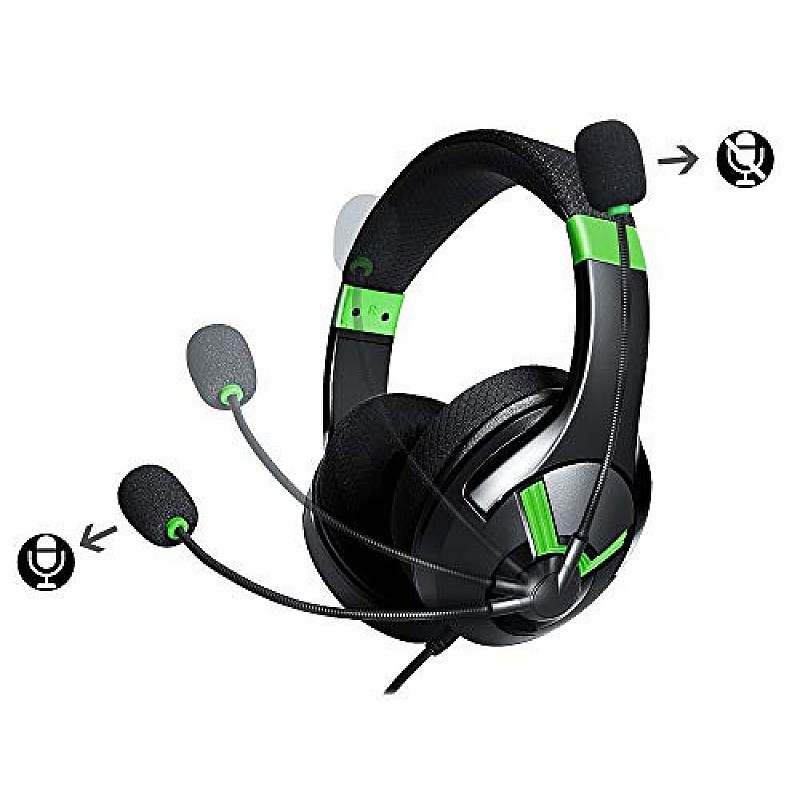 amazon basics Gaming Headset, over ear,Wired Green