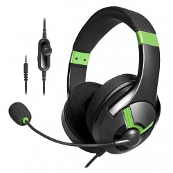 amazon basics Gaming Headset, over ear,Wired Green