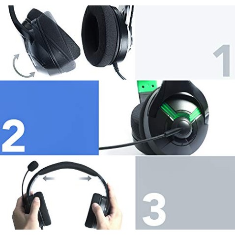 amazon basics Gaming Headset, over ear,Wired Green amazon basics Gaming Headset, over ear,Wired Green
