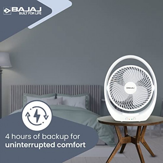 Bajaj Pygmy Go 178 mm Mini Fan with LED Lighting Bue