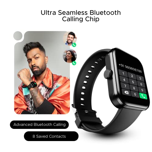 boAt Ultima Call Max Smart Watch with 2" Big HD Display, Advanced BT Calling, 100 (Active Black)