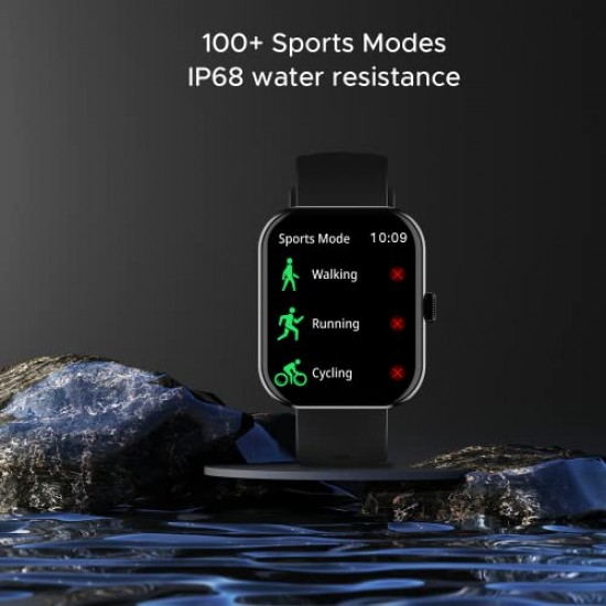 boAt Ultima Call Max Smart Watch with 2" Big HD Display, Advanced BT Calling, 100 (Active Black)