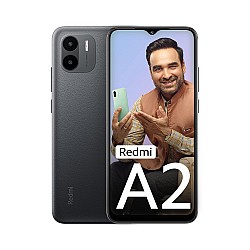 Redmi A2 (Classic Black, 4GB RAM, 64GB Storage) Powerful Octa Core G36 Processor Refurbished