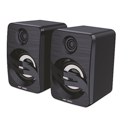 Ant Esports GS150 Computer Speakers, 2.0CH PC Speakers, in-line Volume Control, 6W USB Powered Stereo Desktop Speakers black Ant Esports GS150 Computer Speakers, 2.0CH PC Speakers, in-line Volume Control, 6W USB Powered Stereo Desktop Speakers black