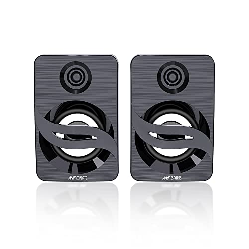 Ant Esports GS150 Computer Speakers, 2.0CH PC Speakers, in-line Volume Control, 6W USB Powered Stereo Desktop Speakers black Ant Esports GS150 Computer Speakers, 2.0CH PC Speakers, in-line Volume Control, 6W USB Powered Stereo Desktop Speakers black