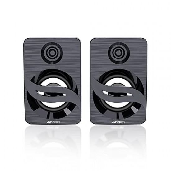 Ant Esports GS150 Computer Speakers, 2.0CH PC Speakers, in-line Volume Control, 6W USB Powered Stereo Desktop Speakers black