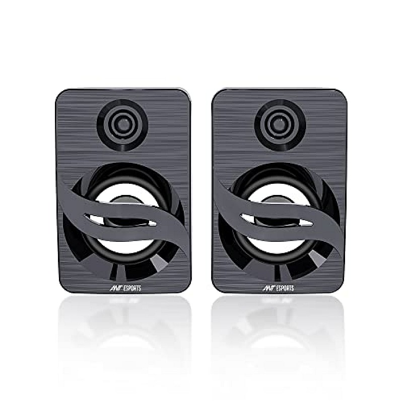 Ant Esports GS150 Computer Speakers, 2.0CH PC Speakers, in-line Volume Control, 6W USB Powered Stereo Desktop Speakers black