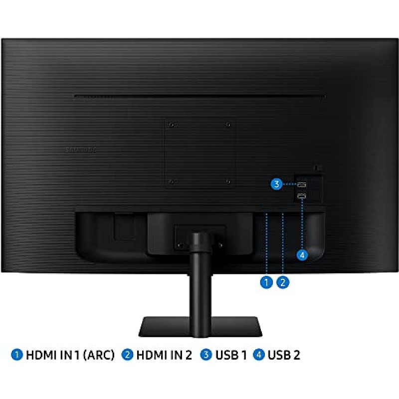 Samsung 27-Inch LCD M5 FHD Smart Monitor, Mouse and Keyboard Control Ls27Cm500Ewxxl Black