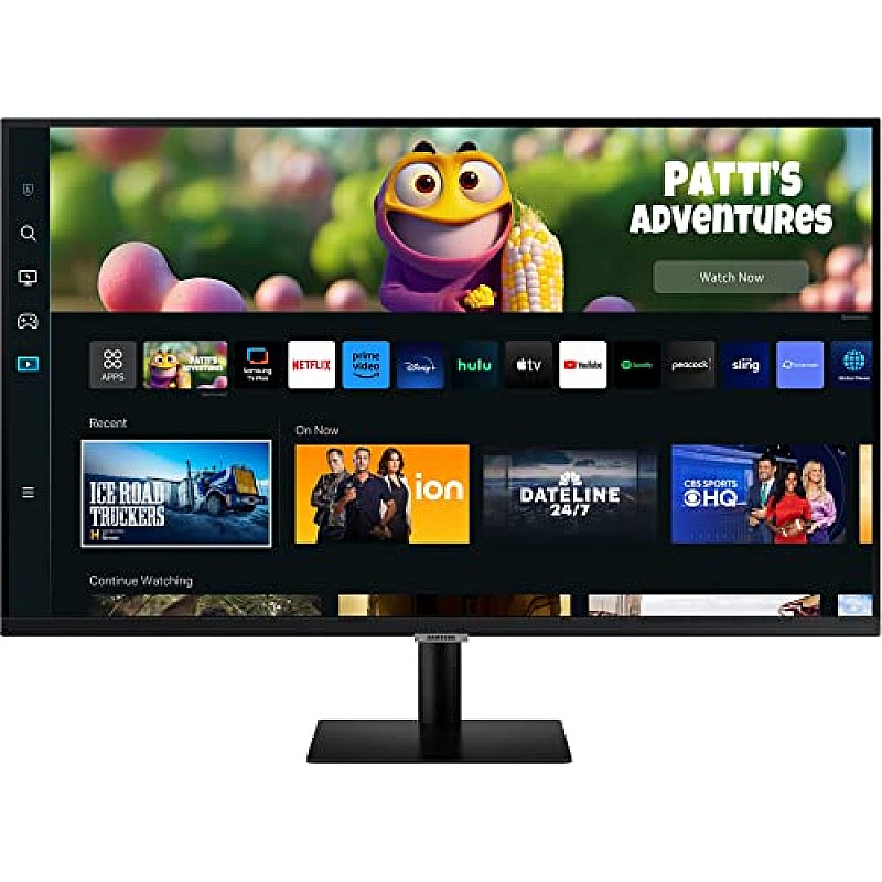 Samsung 27-Inch LCD M5 FHD Smart Monitor, Mouse and Keyboard Control Ls27Cm500Ewxxl Black