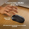 Logitech M240 Silent Bluetooth Mouse Wireless Compact Portable Smooth Tracking 18-Month Battery for Windows Graphite