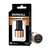 Duracell 65W Fast Car Charger Adapter with Dual Output. Quick Charge, Type C PD 45W Qualcomm Certified 3.0 20W (Copper  Black)