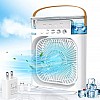 AIRTREE Portable Air Conditioner Fan, 500 ml Water Tank USB Personal Cooler, Mini Humidifier Fan with  |Mini Cooler Fan|