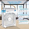 AIRTREE Portable Air Conditioner Fan, 500 ml Water Tank USB Personal Cooler, Mini Humidifier Fan with  |Mini Cooler Fan|