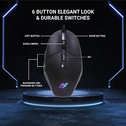 Ant Value KK1002 Wired Gaming Keyboard & Mouse Combo, 104 Silent keys, Backlit Rainbow LED Keyboard Ant Value KK1002 Wired Gaming Keyboard & Mouse Combo, 104 Silent keys, Backlit Rainbow LED Keyboard