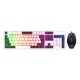 Ant Value KK1002 Wired Gaming Keyboard & Mouse Combo, 104 Silent keys, Backlit Rainbow LED Keyboard