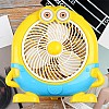 Airtree Cartoon Fan | USB Rechargeble Fan |Desk Fan for Kids Room Picnic Fan Travel Fan 