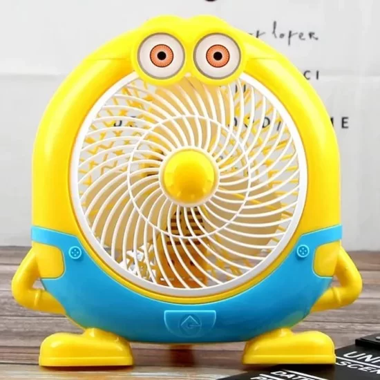 Airtree Cartoon Fan | USB Rechargeble Fan |Desk Fan for Kids Room Picnic Fan Travel Fan 