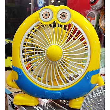 Airtree Cartoon Fan | USB Rechargeble Fan |Desk Fan for Kids Room Picnic Fan Travel Fan 