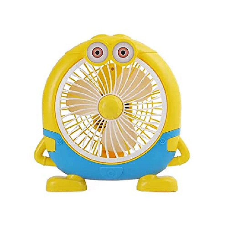 Airtree Cartoon Fan | USB Rechargeble Fan |Desk Fan for Kids Room Picnic Fan Travel Fan 