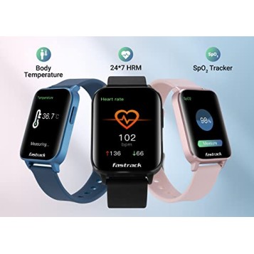 Fastrack Reflex Curv Unisex Activity Tracker Smart Watch, 2.5D Curved Display Black Fastrack Reflex Curv Unisex Activity Tracker Smart Watch, 2.5D Curved Display Black
