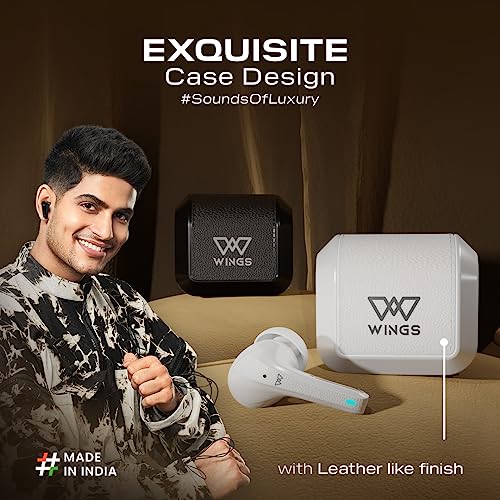Wings Flobuds 300,Made in India Wireless TWS Earbuds 50 Hrs Total Playtime White Wings Flobuds 300,Made in India Wireless TWS Earbuds 50 Hrs Total Playtime White