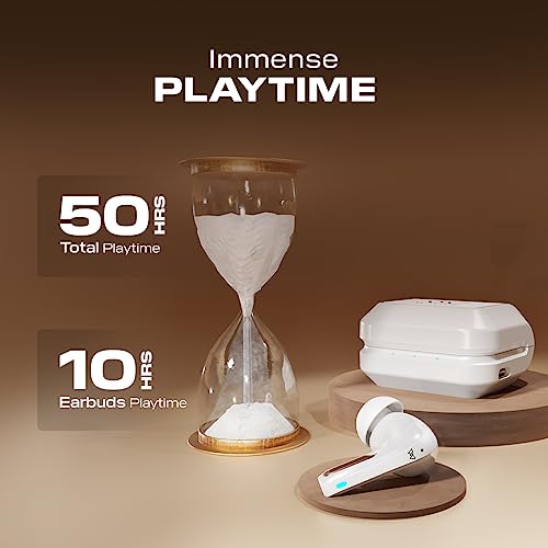 Wings Flobuds 300,Made in India Wireless TWS Earbuds 50 Hrs Total Playtime White Wings Flobuds 300,Made in India Wireless TWS Earbuds 50 Hrs Total Playtime White