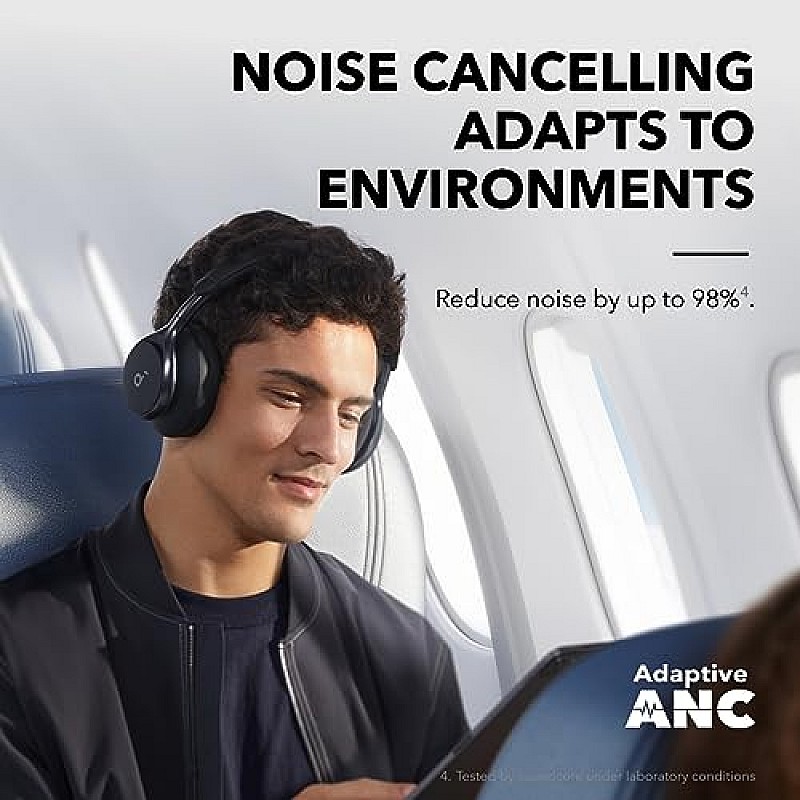 soundcore by Anker, Space One Active Noise Cancelling Bluetooth Headphones with Travel